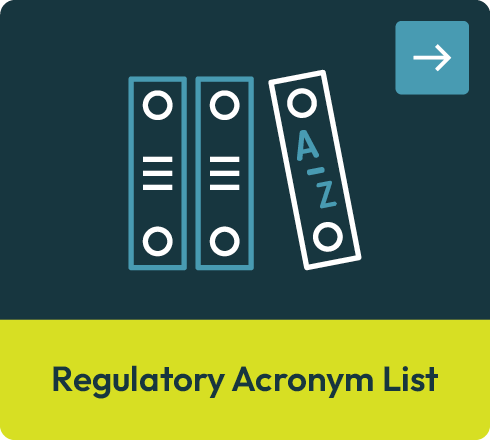 Regulatory Acronym List