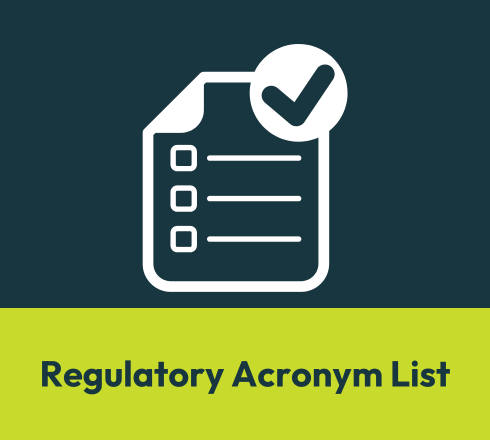 Regulatory Acronym List