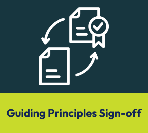 Guiding Principles Sign-off